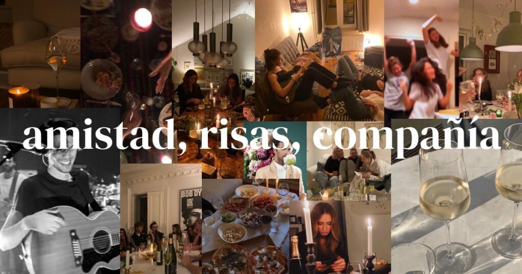 ambiente de amistad para tomar vino